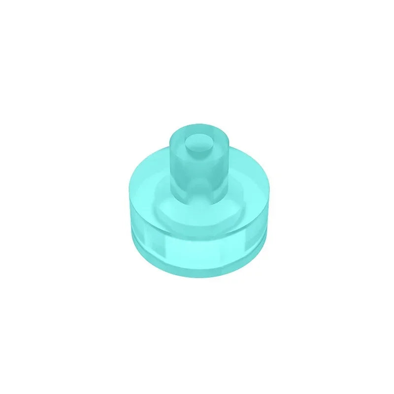 Gobricks Tile Round 1x1 with Bar and Pin Holder | Compatible Building Block lifestyle view
