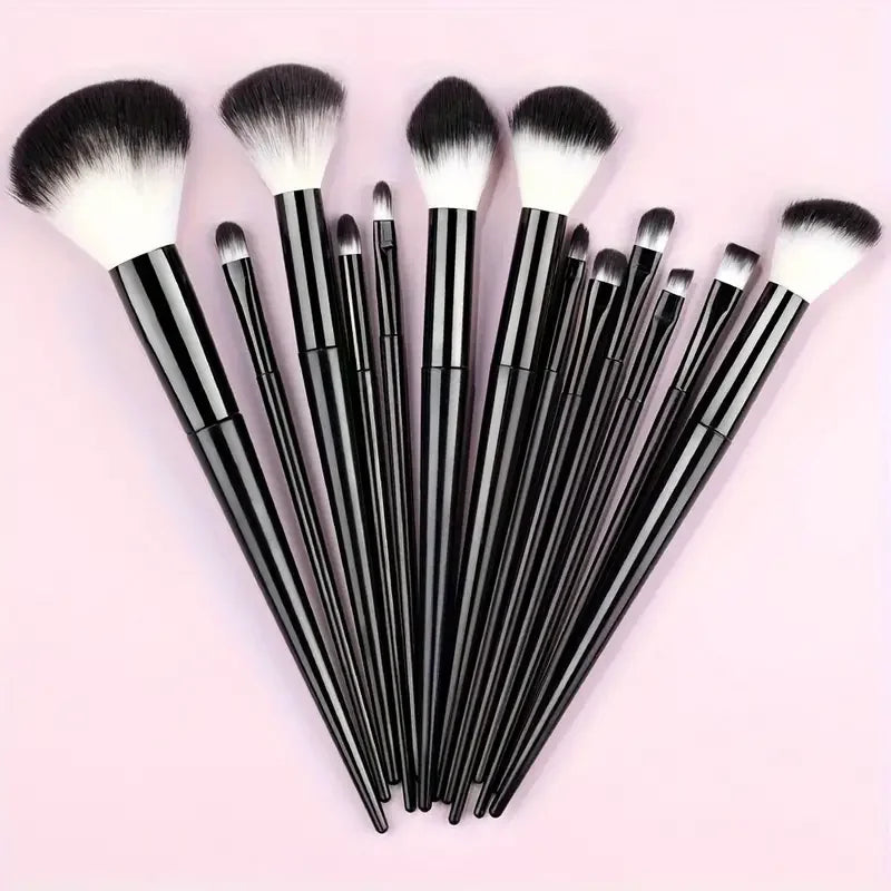 13-Piece Makeup Brush Set | Soft Fluffy Foundation Blush Highlighter Brush Kit lifestyle view