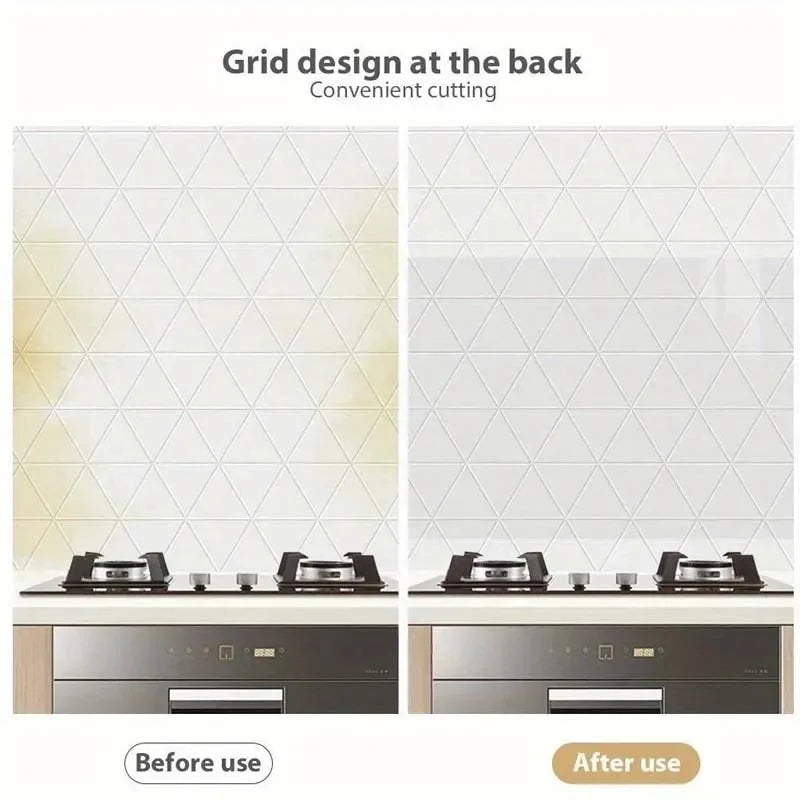 DIY Transparent Adhesive Protective Film | Self-Adhesive Oil-Proof Kitchen & Bathroom close-up view