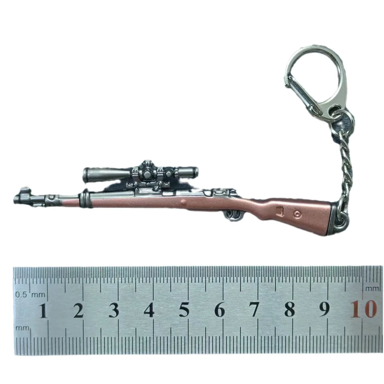 Mini Keychain Pendant Peace Elite 98k Alloy Gun Model PUBG Battlefield Boy Toy Handso alternate view