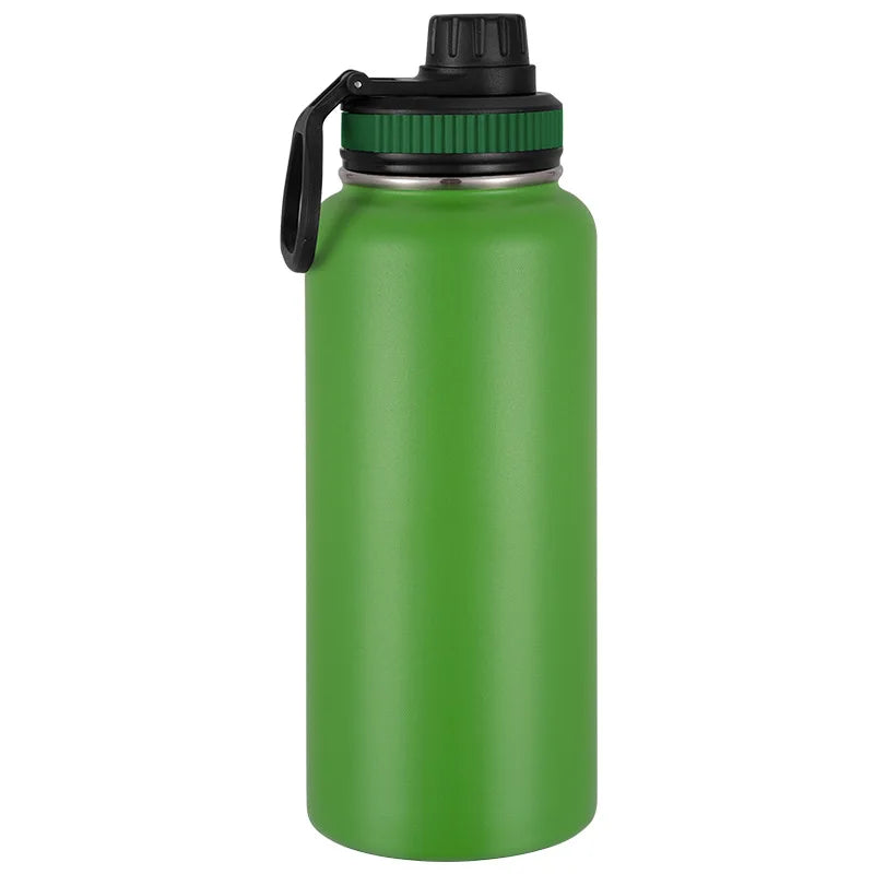Large Sports Double Wall Stainless Steel Water Drinking Bottle Insulated Mugs Therm additional angle