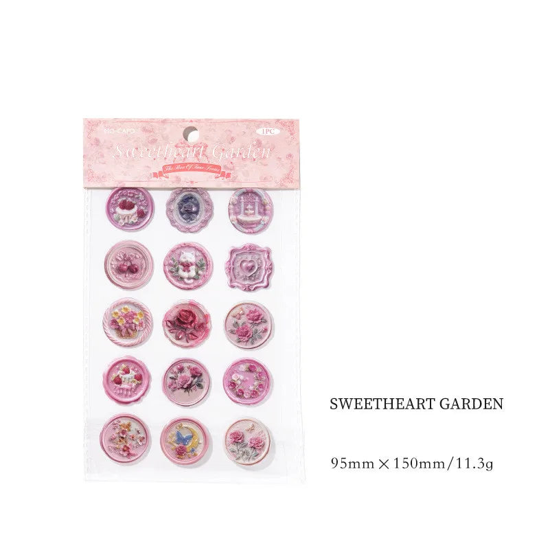 Wax Seal Stickers 3D Self Adhesive | Creative Stationery Decor additional angle