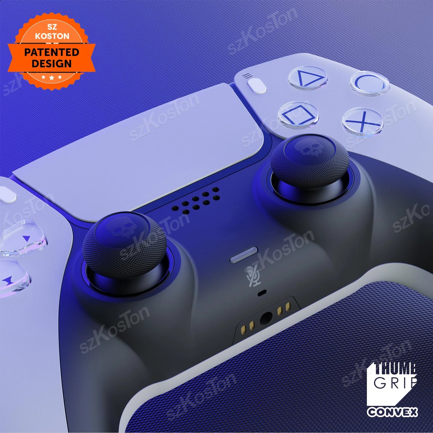 4PCS Joystick Cap Thumb Grips for Switch 2 Pro PS5 PS4 Controller | Gamepad Stick Cov alternate view