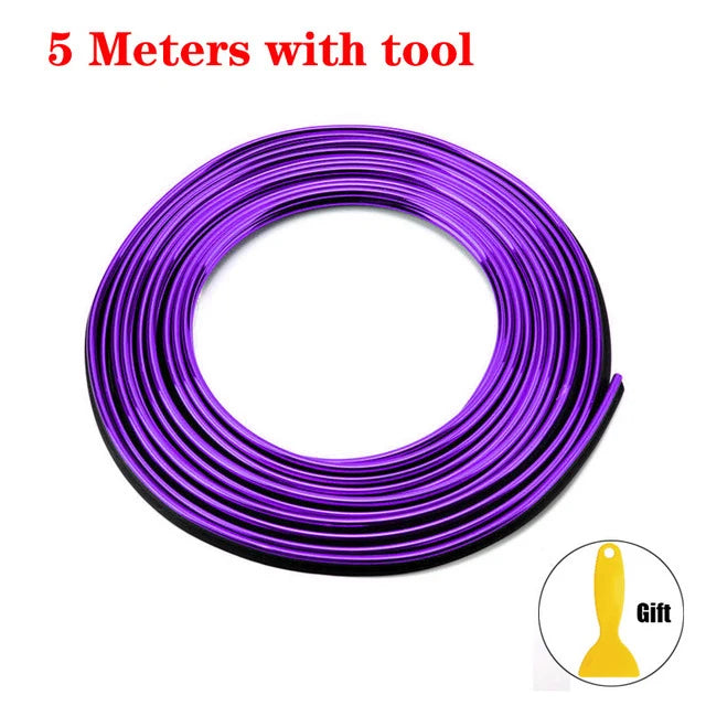 Flexible Car Moulding Decoration Strips Interior Trim additional angle