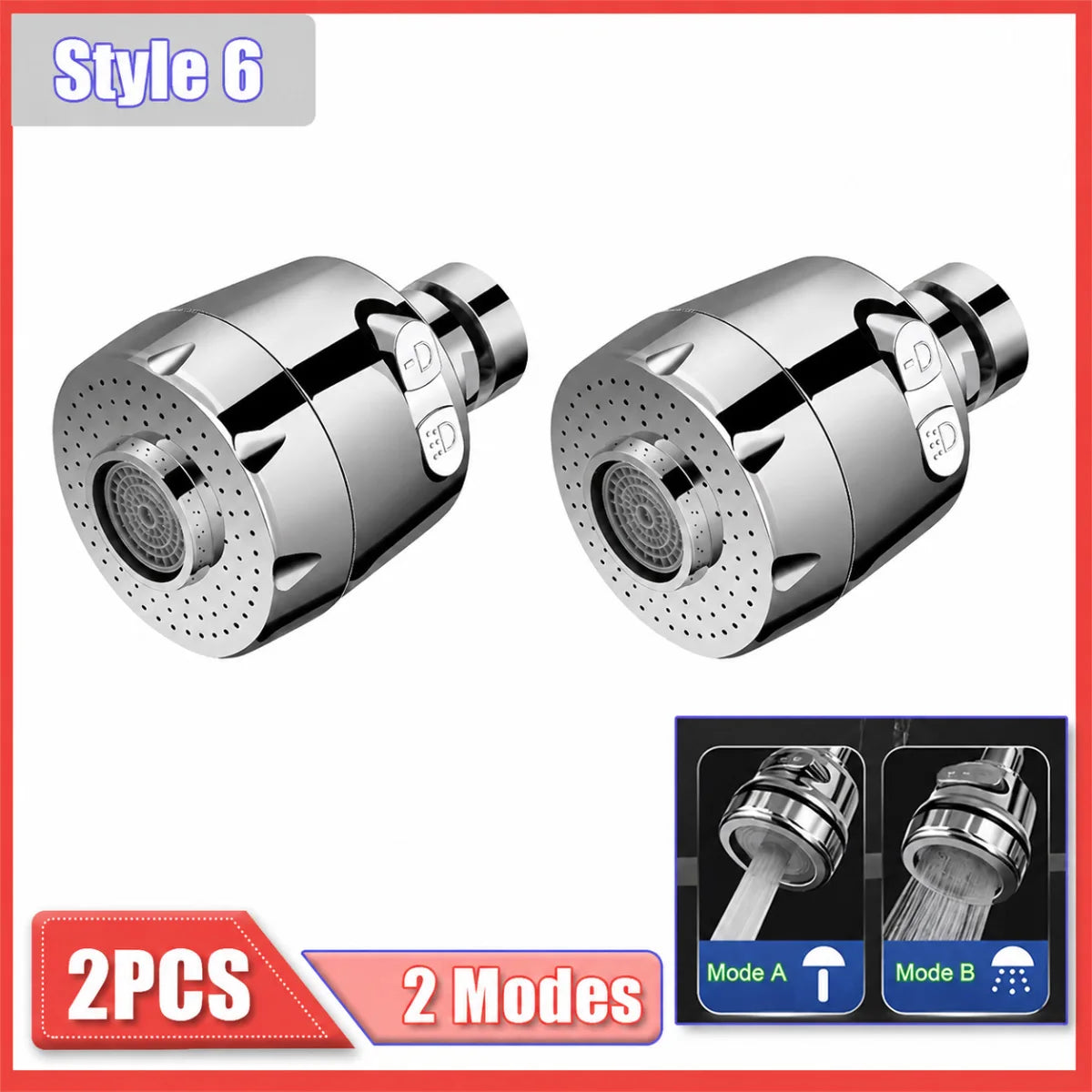 Universal Kitchen Faucet Adapter 360 Rotation Extender