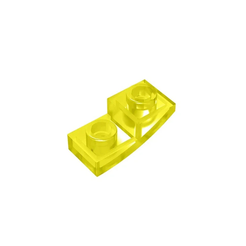 Gobricks GDS-795 Slope, Curved 2 x 1 Inverted | Compatible Building Block for DIY Projec detail view