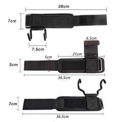 Weight Lifting Hook Grips with Wrist Wraps | Gym Fitness Hand Bar Straps alternate view
