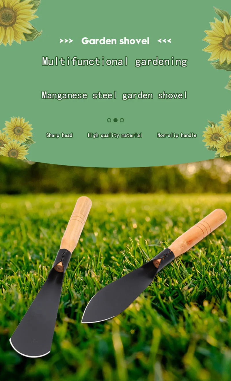 Manganese Steel Garden Shovel – Flat &amp; Pointed