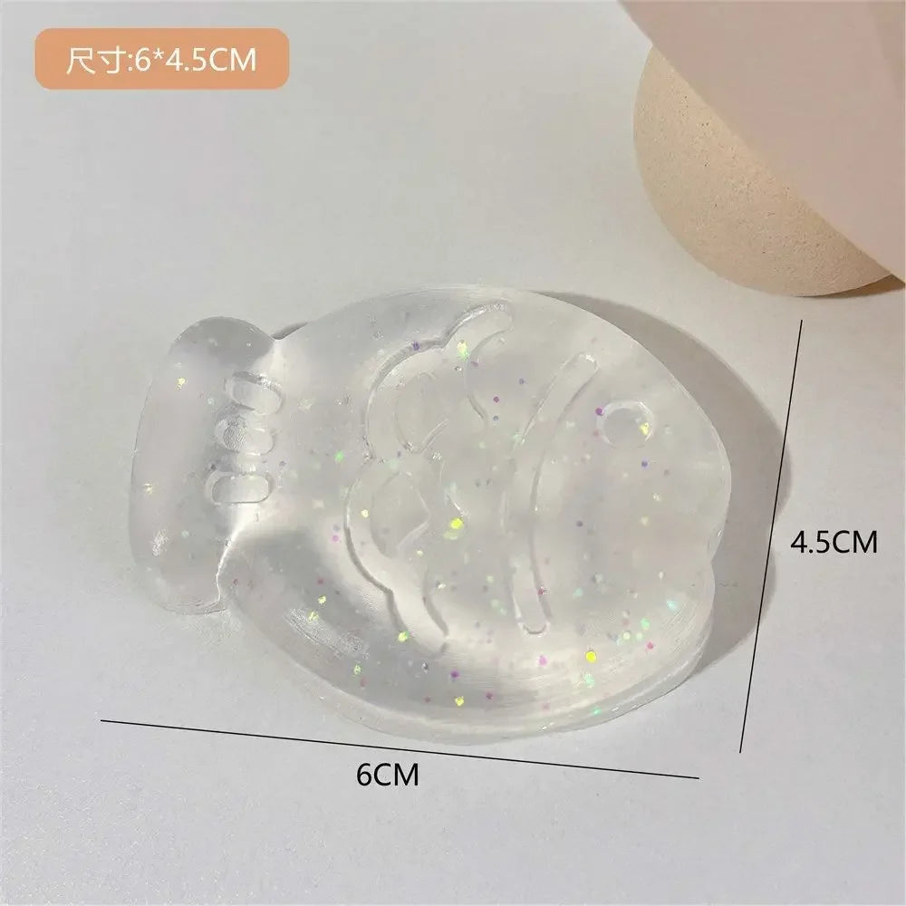 Mini Cat Paw Squeeze Toy Silicone Pinch Decompression Toy Plush TPR Fidget Sensory To lifestyle view