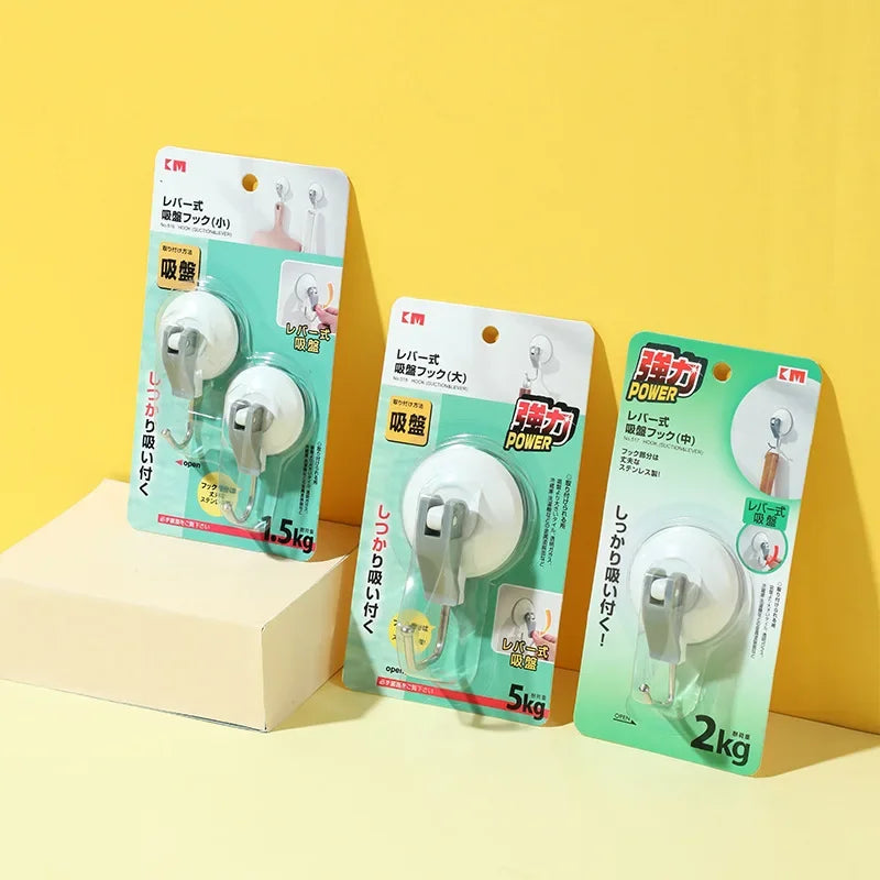 Suction Hook Strong Vacuum Power Home Storage Organizer Rack with Unique Style lifestyle view