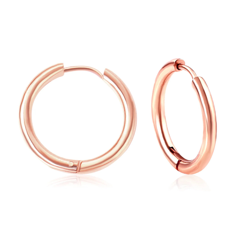LUXUSTEEL U-Shaped and Geometric Hoop Earrings | Anti-Allergy Stainless Steel Earring lifestyle view