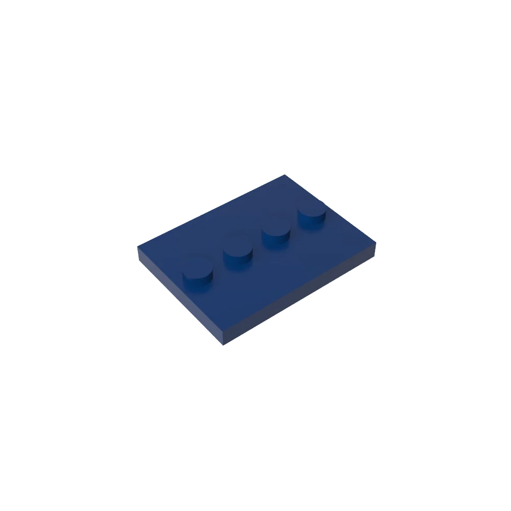 Gobricks GDS-980 Tile, Modified 3 x 4 with 4 Studs in Center | Compatible Building Bl lifestyle view