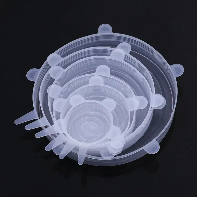 6pcs/set Silicone Stretch Lids, Reusable Durable Food Storage Lids for Bowls, Silicon alternate view