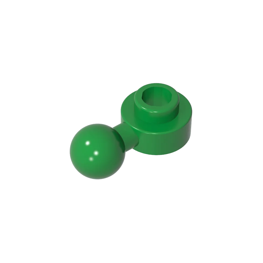 Gobricks GDS-1500 Hinged Plate 1x1 with Ball Head | Compatible Building Brick alternate view