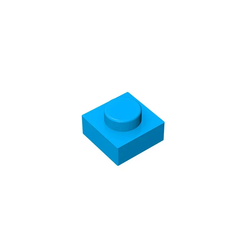 Gobricks GDS-501 Plate 1 x 1 | Compatible Building Block for Creative Builds close-up view