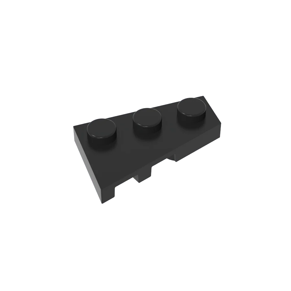 Gobricks GDS-547 Wedge Plate 3 x 2 Right | Compatible Building Block for DIY Creation alternate view