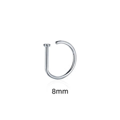 Women Men Fake Piering Nose Ring Earrings Fashion punk Non Piercing Nose Clip Stainless detail view