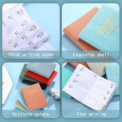 Portable A7 2026 Agenda Book – Pocket Weekly Planner with Calendar