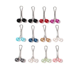 36/24/12/6PCS Pearls Pins Muslim Women Shawl Scarf Clips Lady Scarves Hijab For Women Pearl Brooch Pin Multicolor Hijab Clips