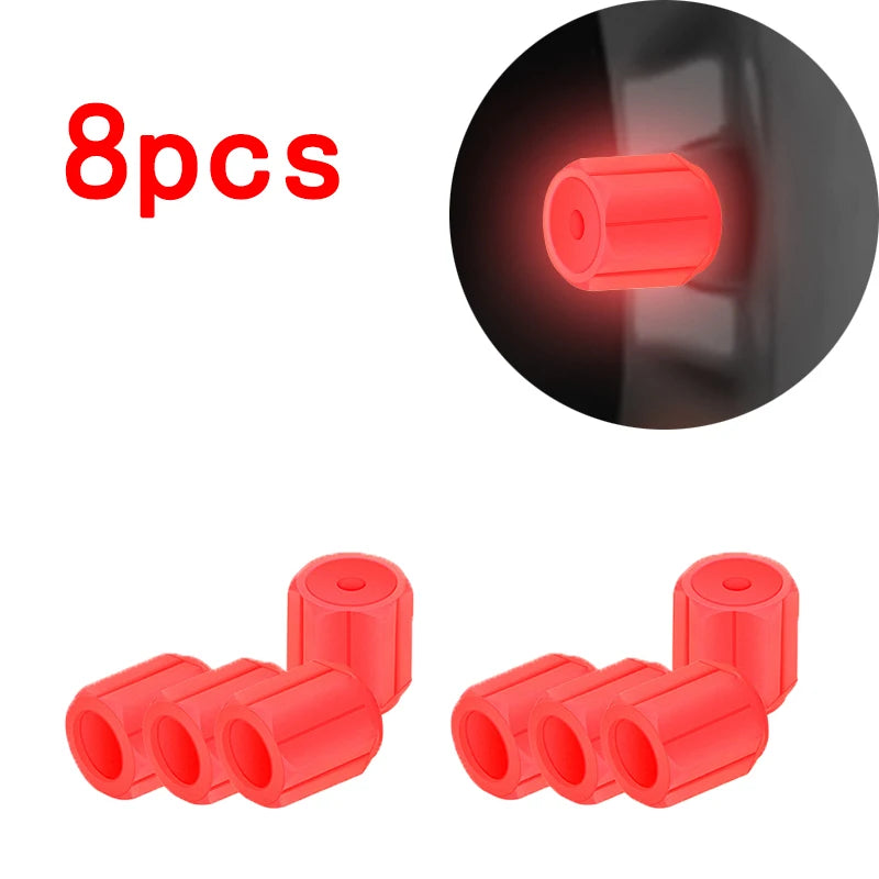 Luminous Tire Valve Caps Car Motorcycle 4/8/20 Pcs alternate view