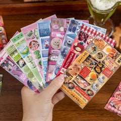 Sweet Dream Duet Sticker Book | Retro Style Journal DIY Material Phone Back Card Deco alternate view