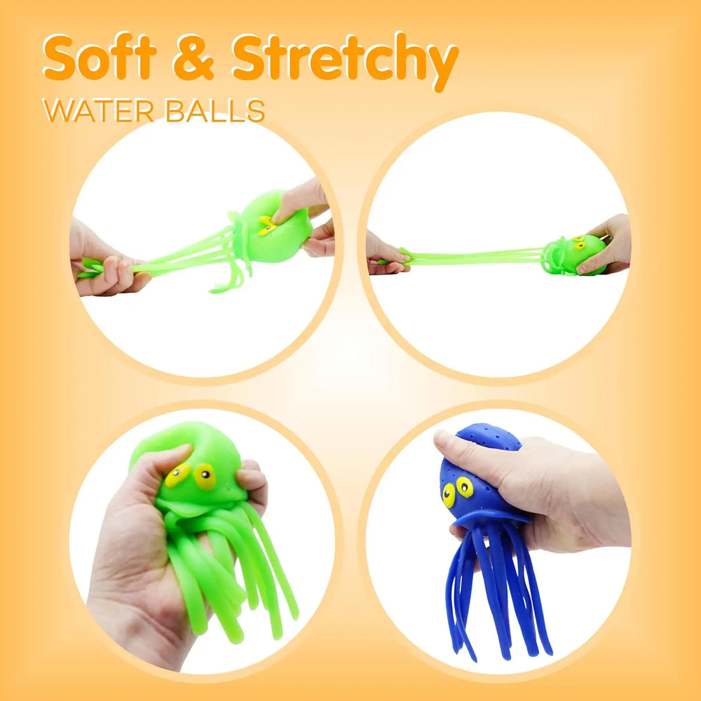 Octopus Water Balls Pool Toys for Kids Sensory Octopus Water Bomb Splash Balls Toddler close-up view