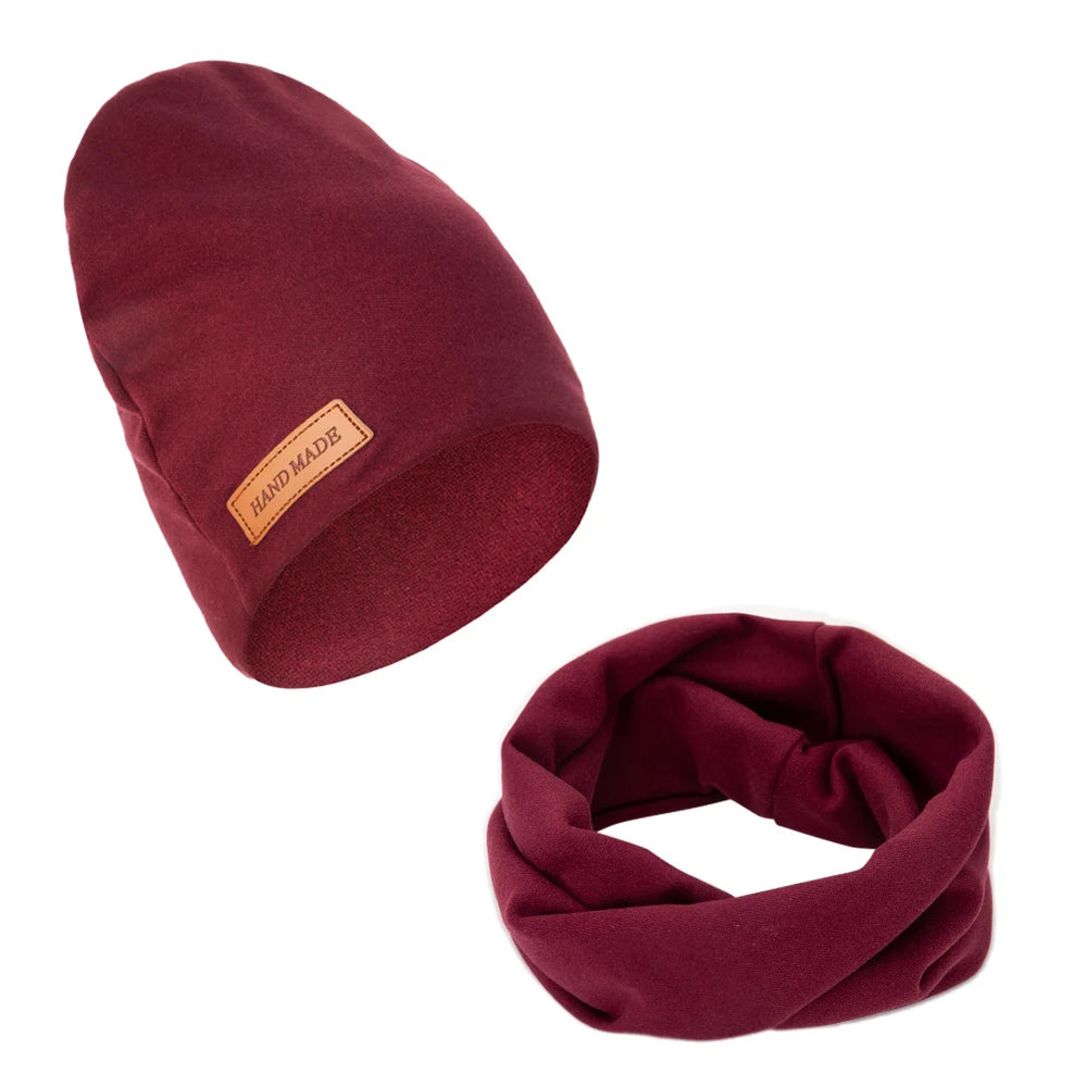 Soft Baby Turban Hat and Scarf Set | Faux Cashmere Winter Headwear for Newborns and Kids detail view