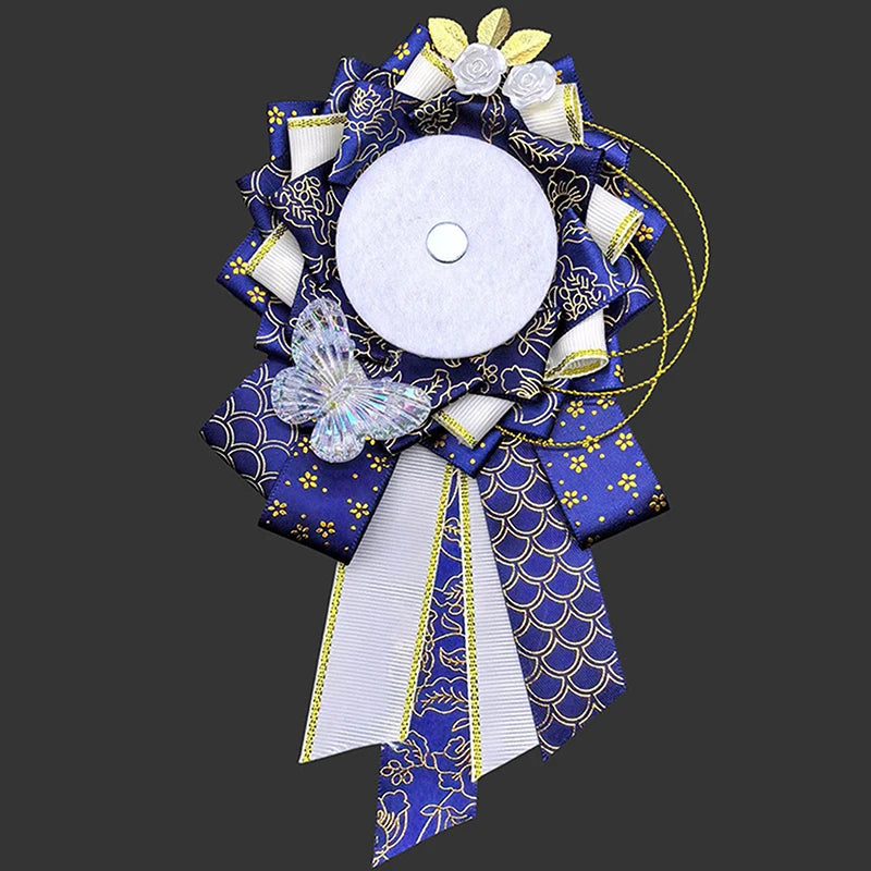 Ribbon Cosplay Bags Rosette Protection Flower Pin Holder Badge Accessories Fill Backpack detail view
