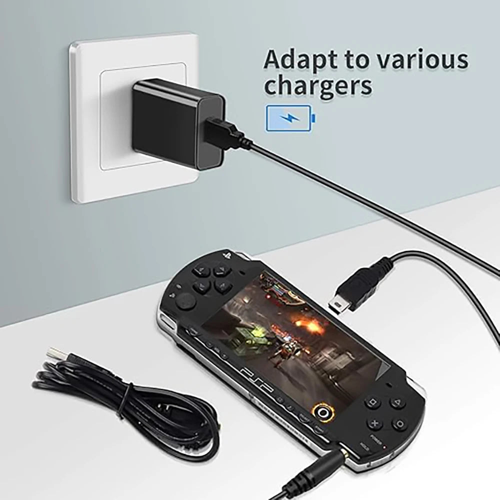 Replacement PSP Charger Cable, Double-headed / Single-headed PlayStation Portable Charger, For PSP 1000 2000 3000 Series