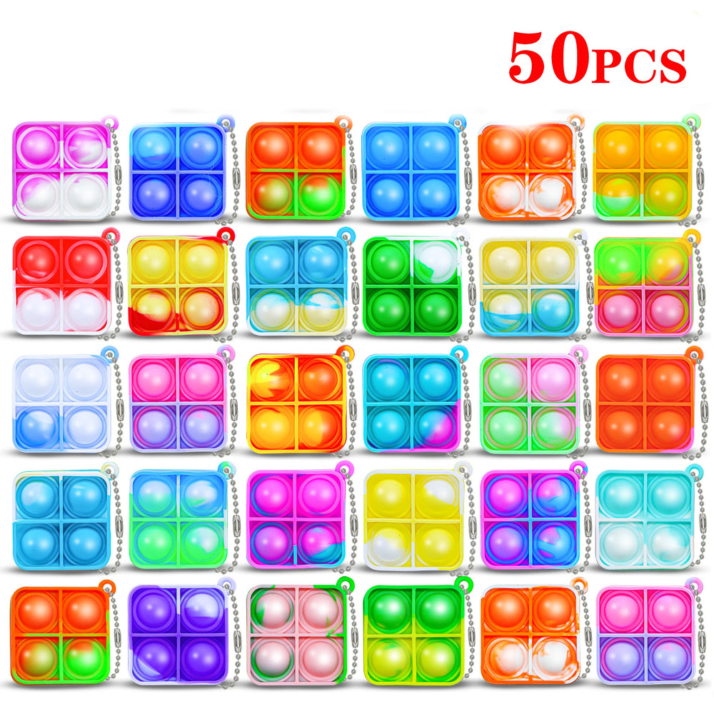 Pop Keychains Fidget Toys Bulk | Stress Relief Sensory Prizes for Classroom lifestyle view
