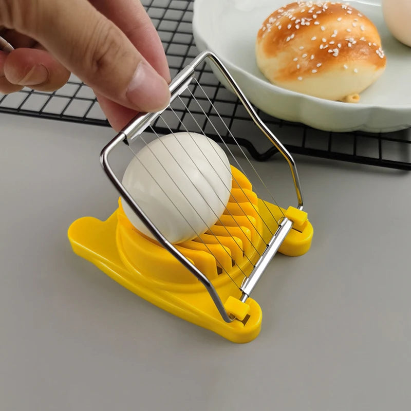 Egg Slicer Chopper | Stainless Steel Manual Food Processor for Eggs and Vegetables lifestyle view