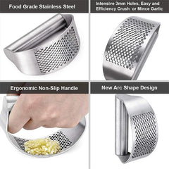 Stainless Steel Garlic Press Squeezer Manual Garlic alternate view
