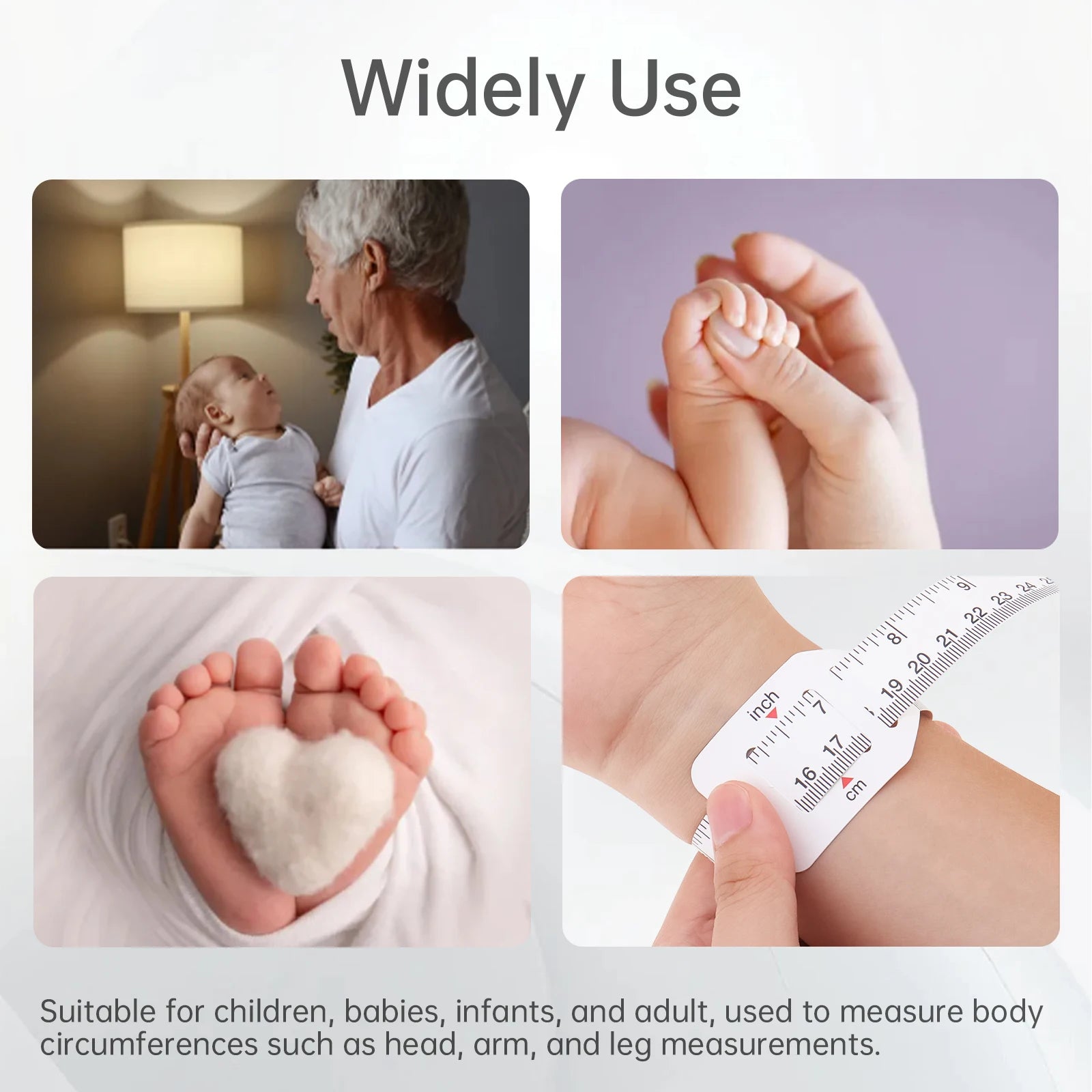 60cm Newborn Measure Ruler Head Measuring Tape Measure for Baby Child Pediatrics Portabl detail view