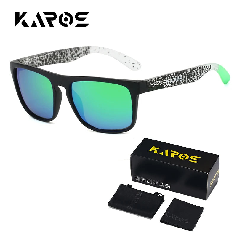 KAROS Polarized Sunglasses | UV400 Square Shades for Outdoor Sports additional angle