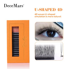 U-Shape 4D Eyelash Extension Tray | Natural Salon-Grade Lashes close-up view