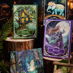 Mr Paper 30pcs Fairytale Secret Series Vintage Material Stickers Handbook Material Collage DIY Calen