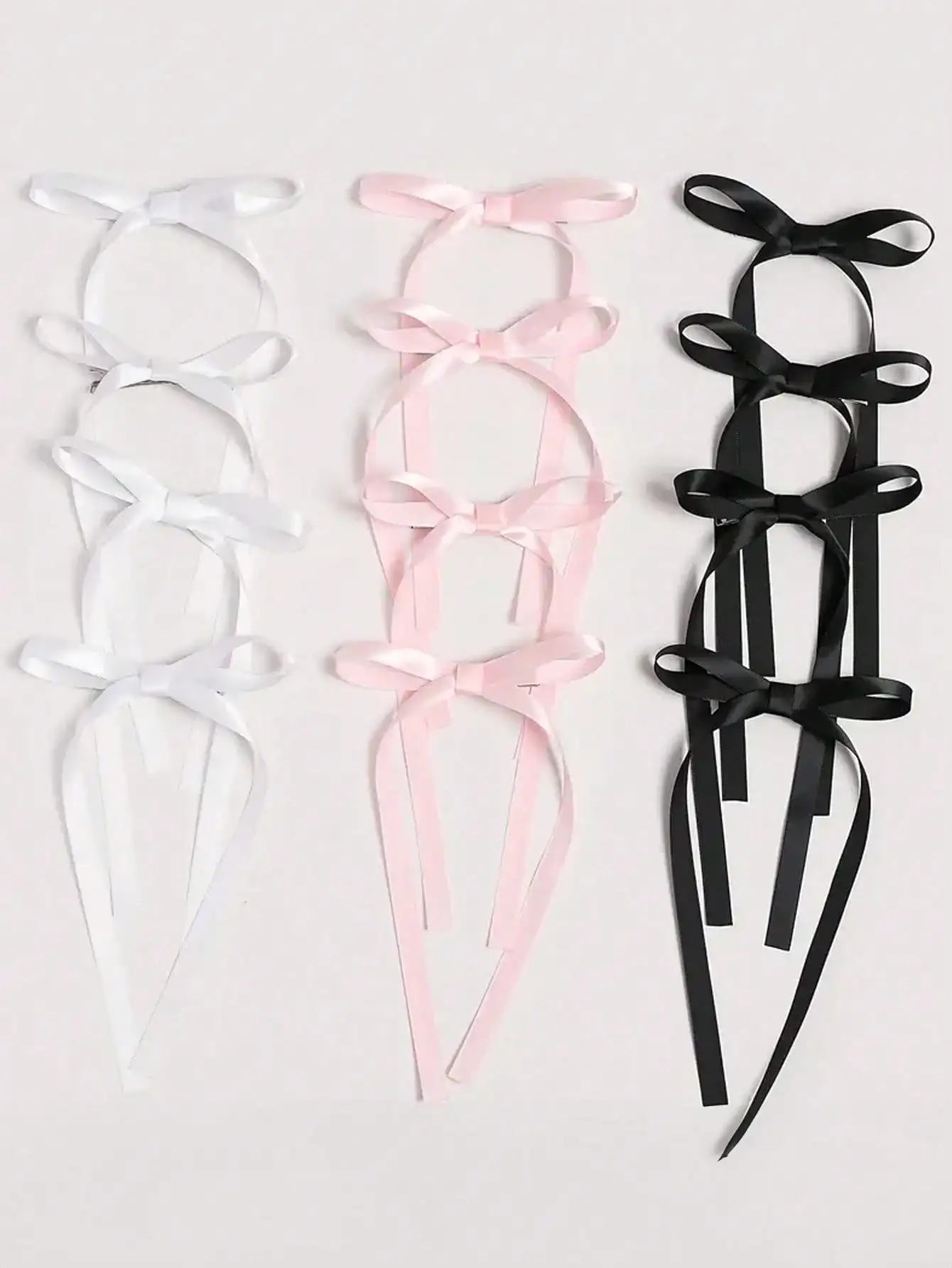 2/12/36 Pcs Fashion Simple Sweet Bow Ribbon Hair Clips For Women Girls Party Hair Accessories