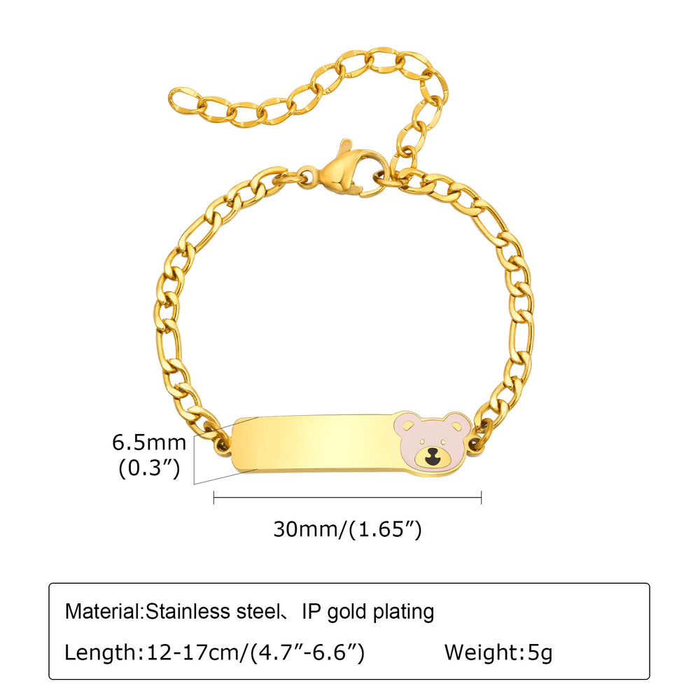 Custom Name Blessing Bracelet for Girls | Stainless Steel Personalized Gift lifestyle view