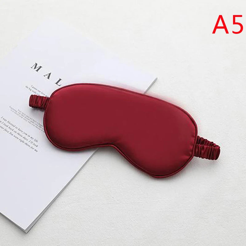 Silk Sleep Eye Mask | Light Blocking Blindfold for Restful Sleep close-up view