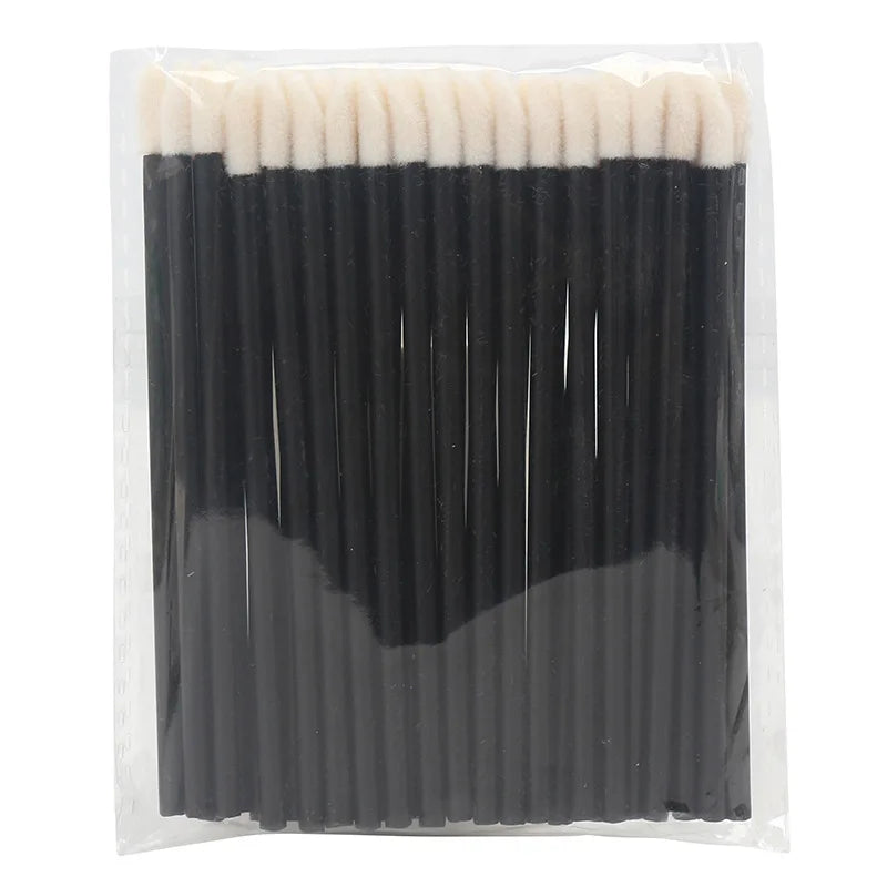 Kekelala 50Pcs Disposable Lip Brushes | Multi-Use Makeup Applicators for Lip Gloss additional angle