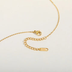 Beaded Long Chain Y Shape Necklace For Women, Minimalist Drop Bar Pendant Choker Neckl close-up view