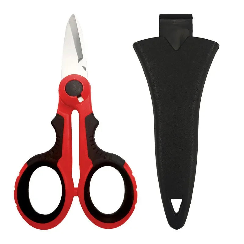 Professional Electrician Scissors | Heavy Duty Wire Stripping Shears with Non-Slip Ha alternate view