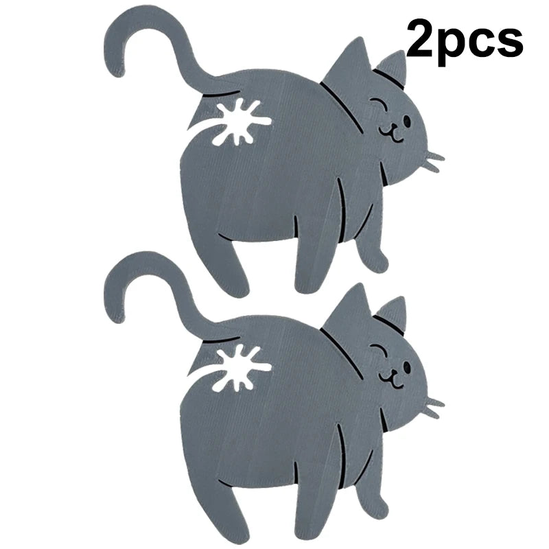 2pcs 3D Cat Butt Bread Bag Clip Snack Bag Sealing Clip Novelty Kitchen Gadget Food additional angle