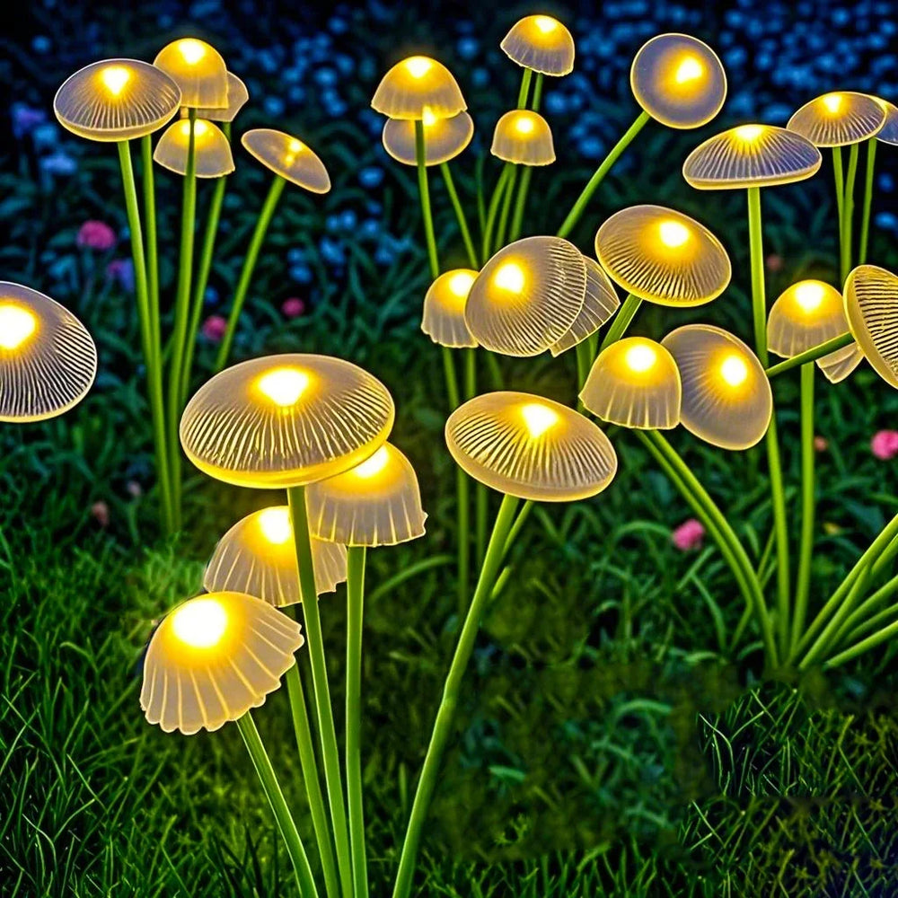 Solar Garden Light Dual Mode LED Solar Mushroom Lamp Waterproof detail view