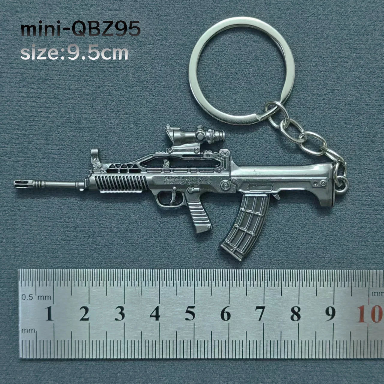 Mini Keychain Pendant Peace Elite 98k Alloy Gun Model PUBG Battlefield Boy Toy Handsome detail view