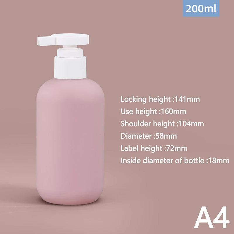 100ML-300ML PE Plastic Shampoo Shower Gel Foaming Soap Dispensers Refillable Bottles F close-up view