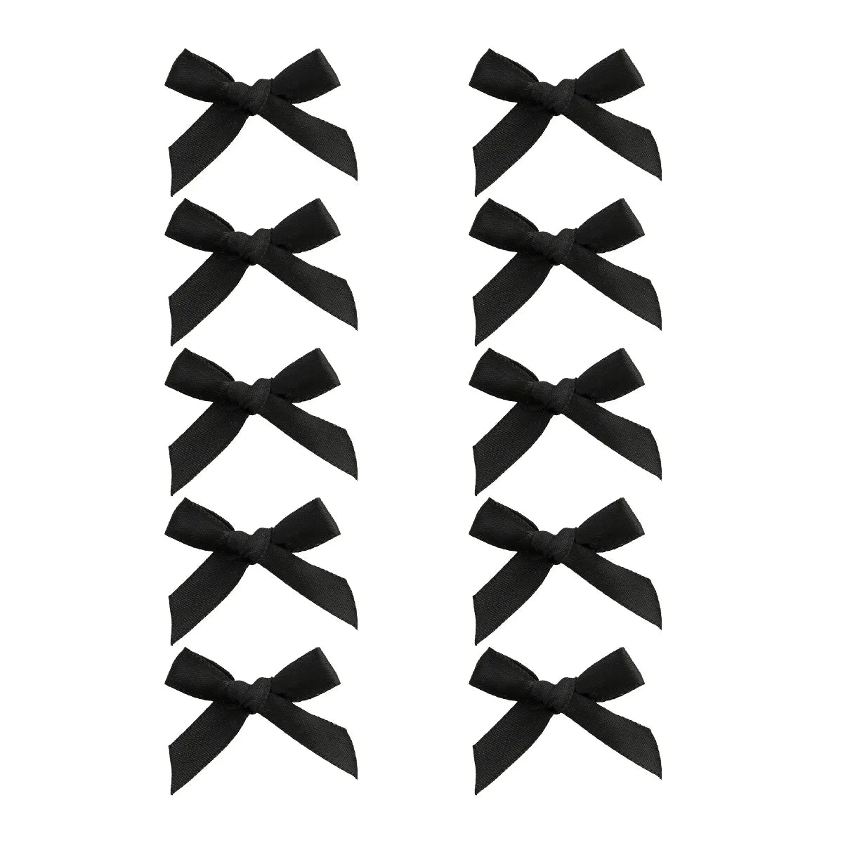 10pcs 4cm Cute Ribbon Bow Hair Clips Girls Korean Style Bowknot Mini Clip Hairpin Bar alternate view