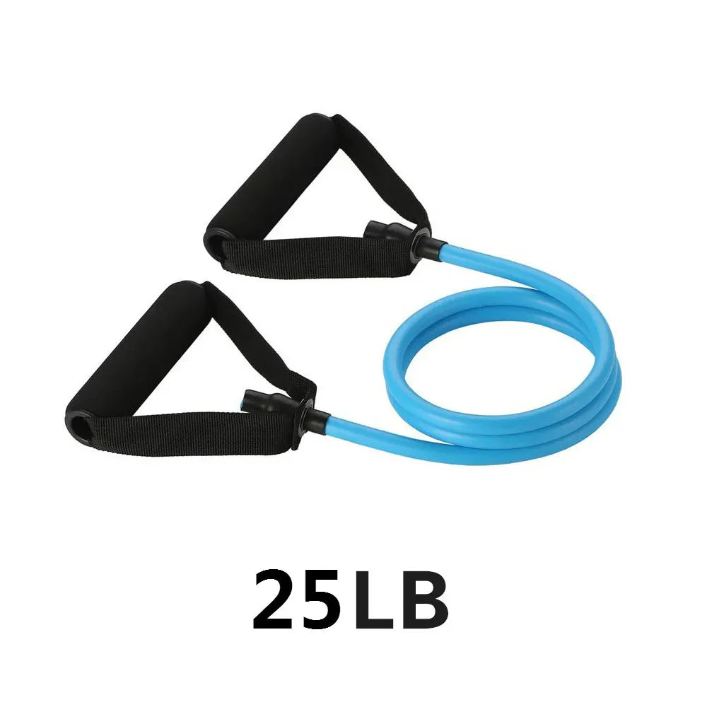 5 Level Resistance Band Set | Elastic Pull Rope with Handles for Home Strength Training detail view