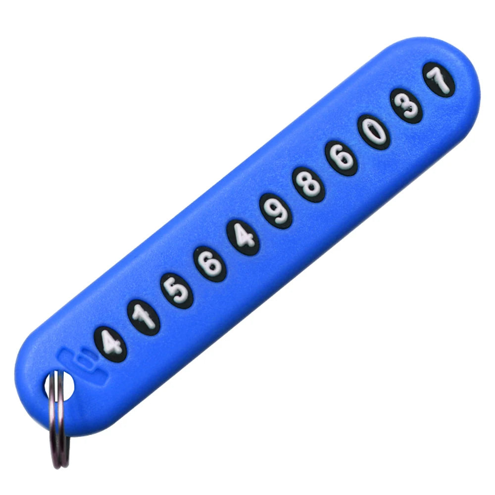 Car Phone Number Keychain | Anti-Lost Key Ring with Number Plate lifestyle view
