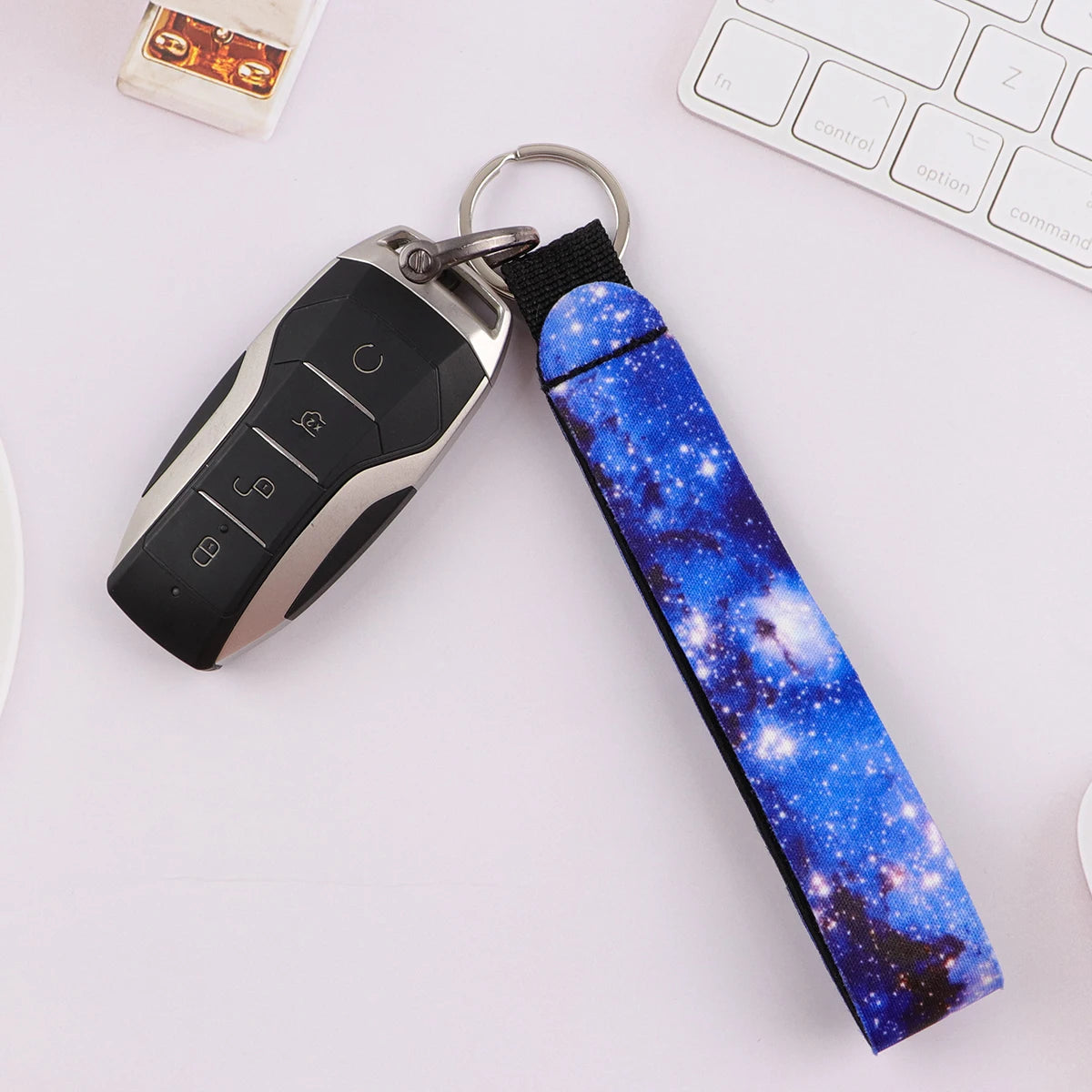 Cartoon Animal Keychain with Wrist Strap | Anti-Lost Lanyard for Keys lifestyle view